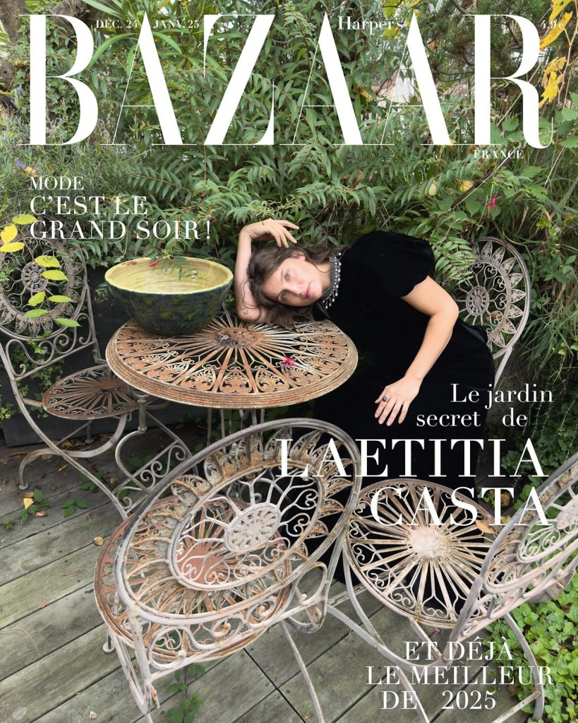 Harper’s Bazaar France December 2024/January 2025 : Laetitia Casta by Juergen Teller