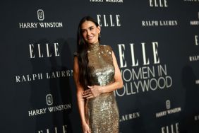 Demi Moore, wearing Ralph Lauren, attends ELLE's 2024 Women in Hollywood celebration presented by Ralph Lauren, Harry Winston and TikTok at Four Seasons Hotel Los Angeles at Beverly Hills on November 19, 2024 in Los Angeles, California.