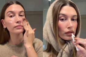 Hailey Bieber showcases her fall makeup routine to achieve the cinnamon girl look in a TikTok video.